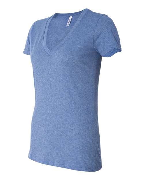 BELLA + CANVAS Women’s Triblend Deep V-Neck Tee - Side