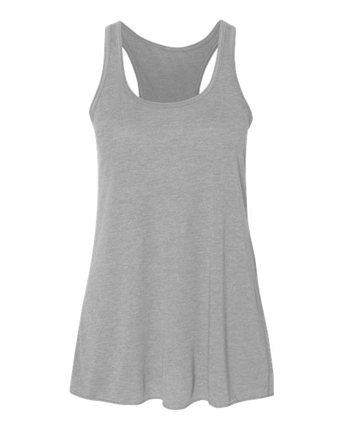 Women's Flowy Racerback Tank - Athletic Heather Front