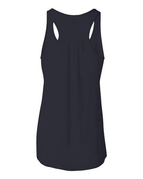 Women's Flowy Racerback Tank - Midnight Back