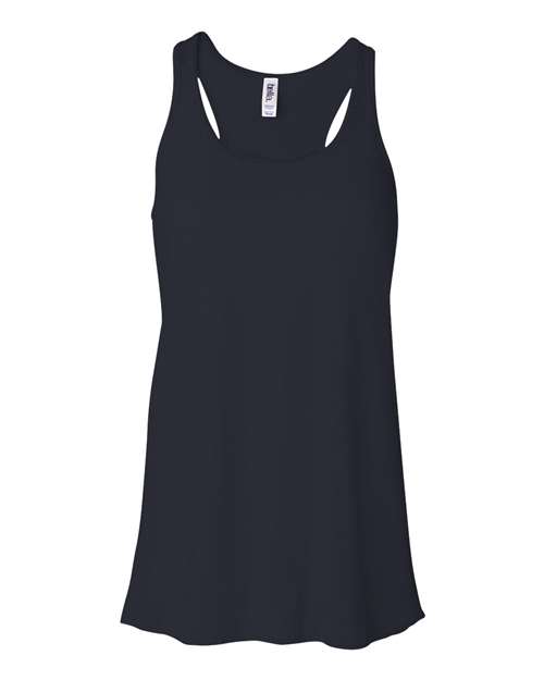 Women's Flowy Racerback Tank - Midnight Front