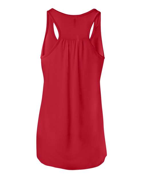Women's Flowy Racerback Tank - Red Back