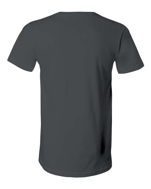 Unisex Jersey V-Neck Tee - Asphalt Back