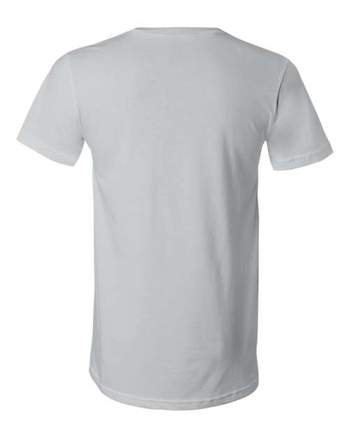 Unisex Jersey V-Neck Tee - Silver Back