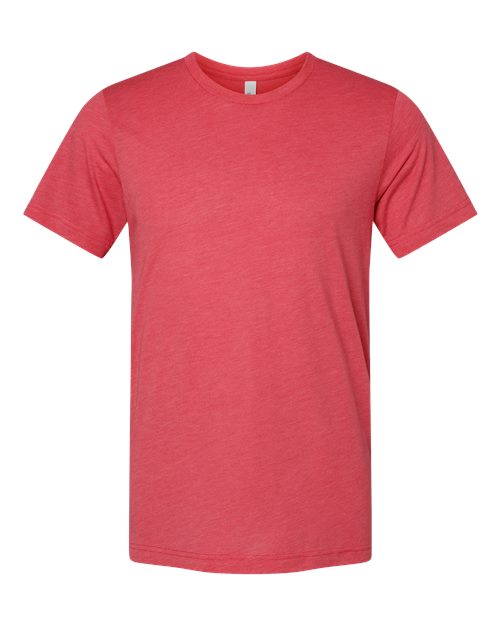 BELLA + CANVAS Triblend Tee - Red Triblend Front