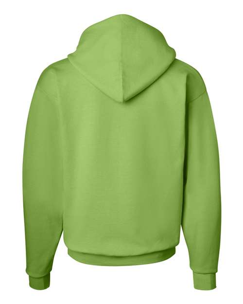 Unisex EcoSmart® Hooded Sweatshirt - Lime Back