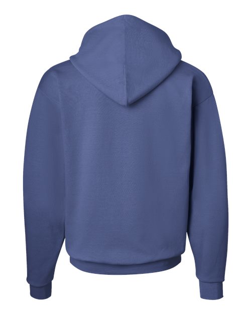 Unisex EcoSmart® Hooded Sweatshirt - Denim Blue Back