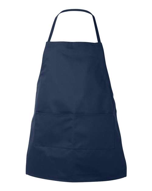 Two-Pocket Butcher Apron - Navy Front