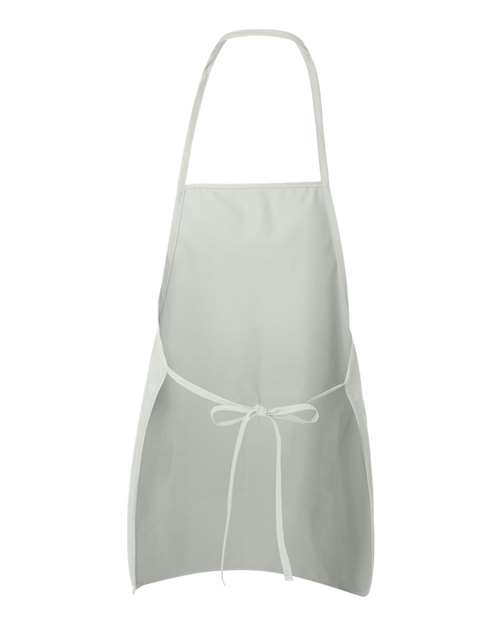 Long Butcher Block Apron - White Back