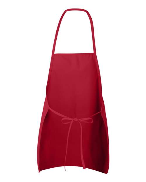 Long Butcher Block Apron - Red Back
