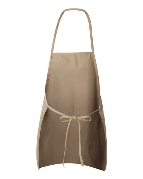 Long Butcher Block Apron - Tan Back
