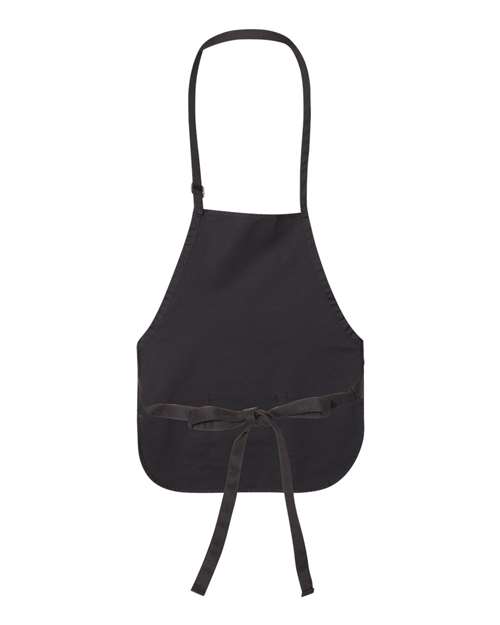 Adjustable Neck Strap Apron - Black Back