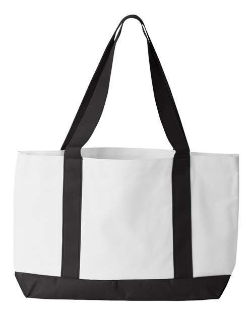 P&O Cruiser Tote - White/ Black Back