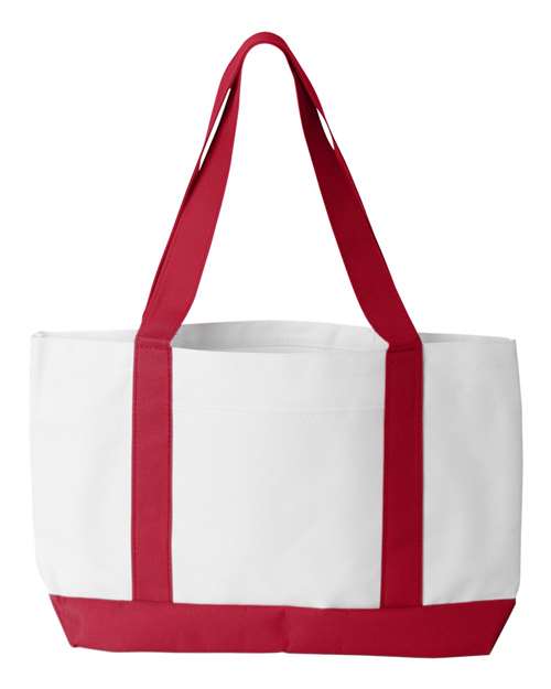 P&O Cruiser Tote - White/ Red Front