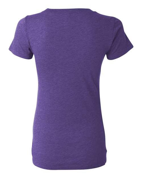 Women's Triblend Tee - Purple Triblend Back