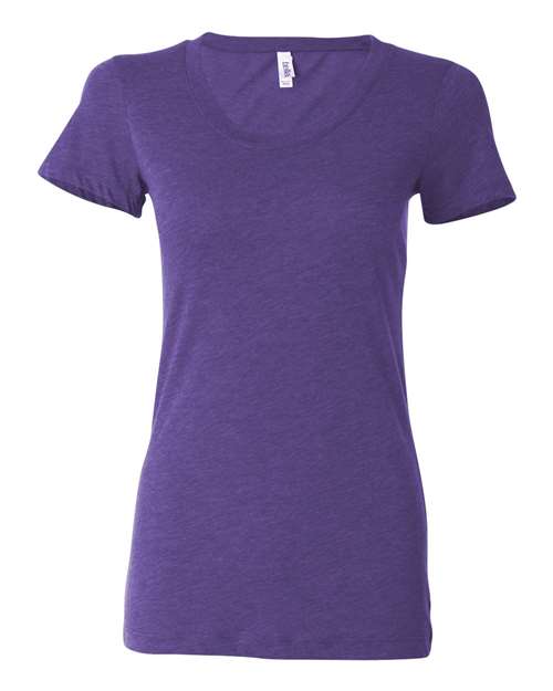 Women's Triblend Tee - Purple Triblend Front