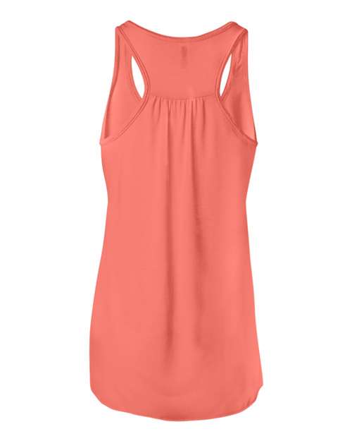 Women's Flowy Racerback Tank - Coral Back