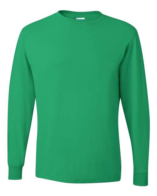 Unisex Dri-Power® Long Sleeve 50/50 T-Shirt - Kelly Front