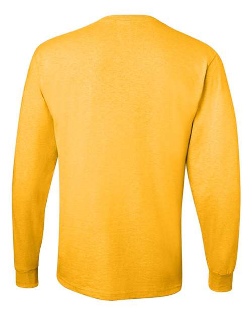 Unisex Dri-Power® Long Sleeve 50/50 T-Shirt - Island Yellow Back