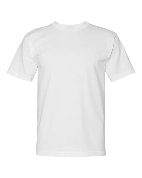 Bayside Unisex USA-Made Midweight T-Shirt - White Front