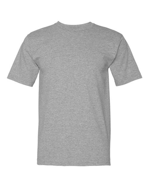 Bayside Unisex USA-Made Midweight T-Shirt - Dark Ash Front