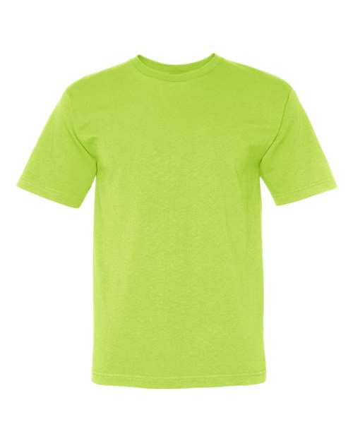 Unisex USA-Made Midweight T-Shirt - Lime Green Front