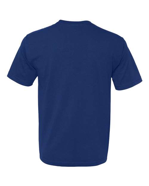 Unisex USA-Made Midweight T-Shirt - Royal Back