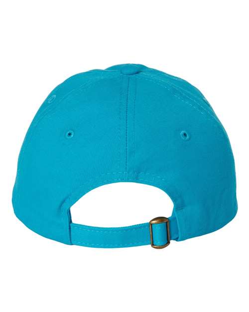 Bio-Washed Classic Dad Hat - Neon Blue Back