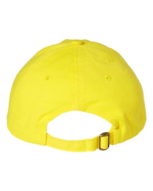 Bio-Washed Classic Dad Hat - Neon Yellow Back
