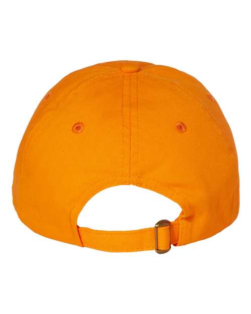 Bio-Washed Classic Dad Hat - Neon Orange Back