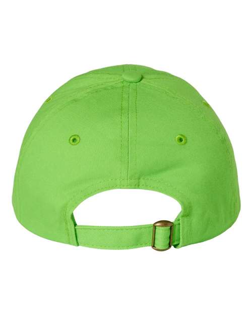 Bio-Washed Classic Dad Hat - Neon Green Back