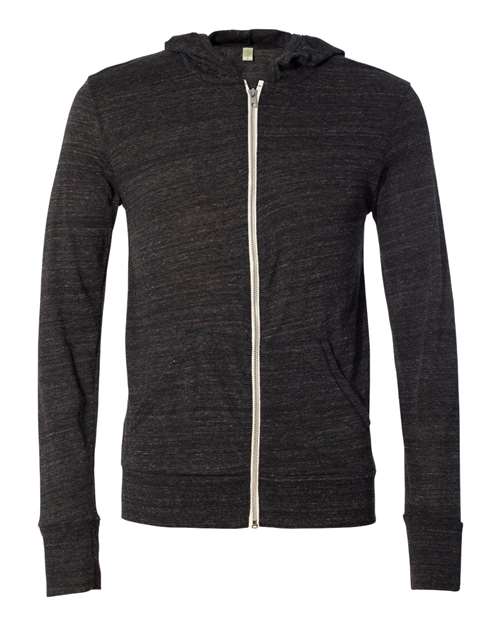 Bayside Unisex USA-Made High Visibility Hooded Sweatshirt - Chocolate Front