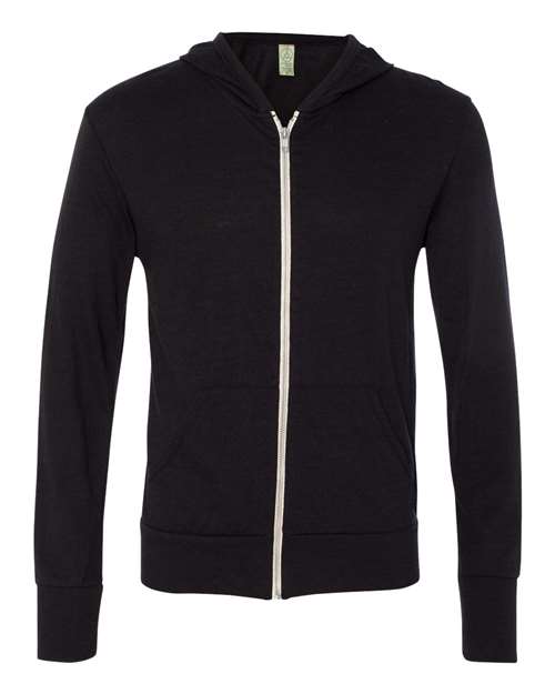 Bayside Unisex USA-Made Full-Zip Hooded Sweatshirt - Hunter Green Front