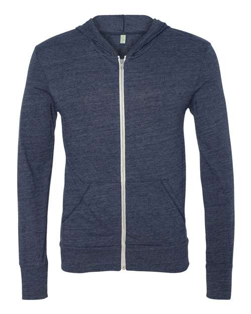 Bayside Unisex USA-Made Super Heavy Oversized Hooded Sweatshirt - Navy Front