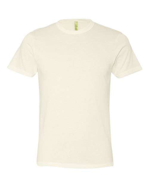 Bayside Junior's USA-Made Deep V-Neck Long Sleeve T-Shirt - Heather Navy Front