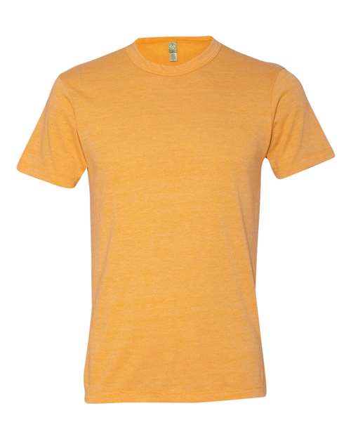 Bayside Junior's USA-Made Scoop Neck T-Shirt - Heather Red Front