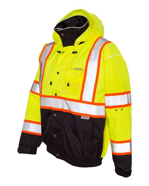 Kishigo Unisex Premium Brilliant Series® Bomber Jacket - Side