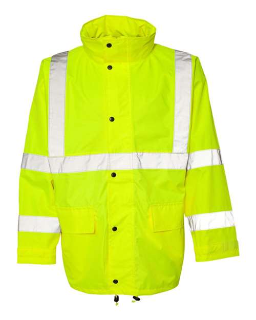 Unisex Economy Full Rainsuit - Lime Front
