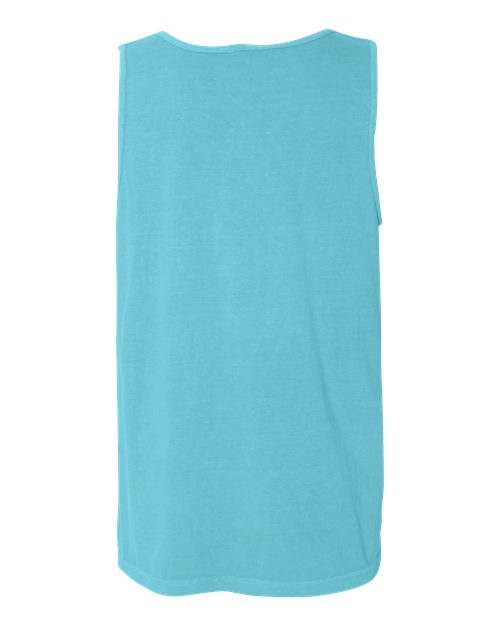 Unisex Garment-Dyed Heavyweight Tank Top - Lagoon Back