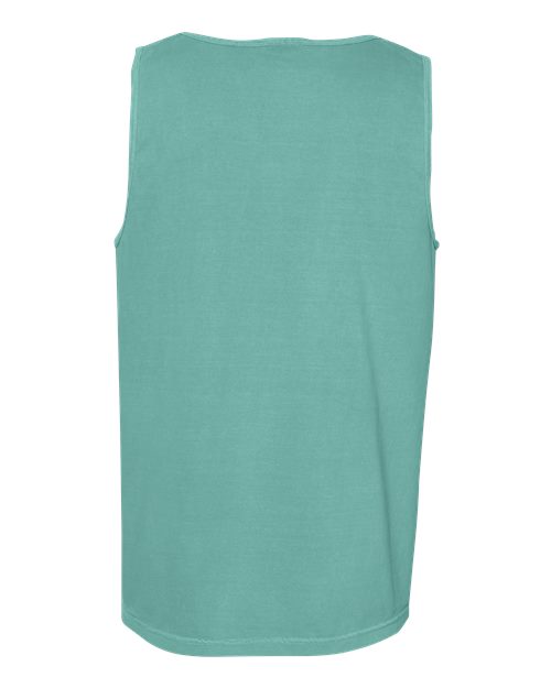Unisex Garment-Dyed Heavyweight Tank Top - Seafoam Back