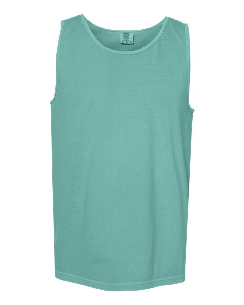Unisex Garment-Dyed Heavyweight Tank Top - Seafoam Front