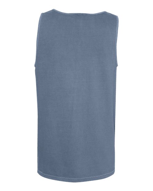 Unisex Garment-Dyed Heavyweight Tank Top - Blue Jean Back