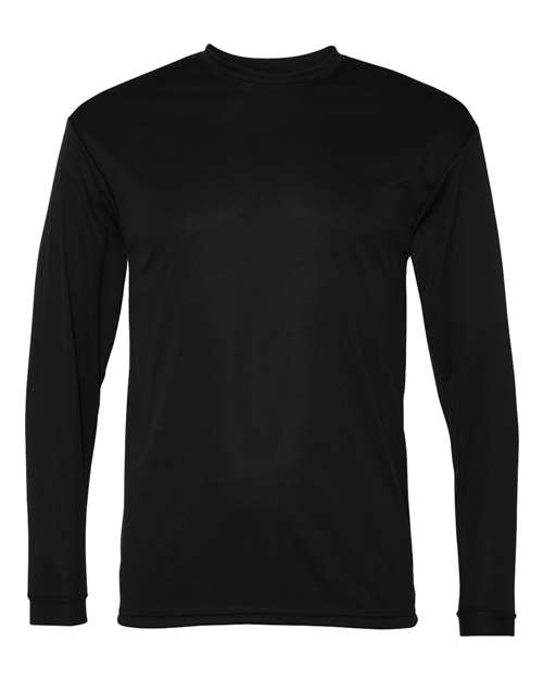 C2 Sport Unisex Performance Long Sleeve T-Shirt - Black Front