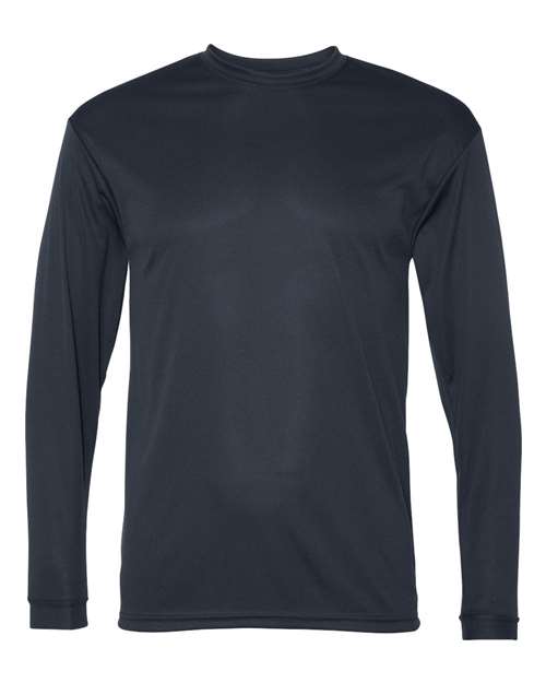 Unisex Performance Long Sleeve T-Shirt - Navy Front