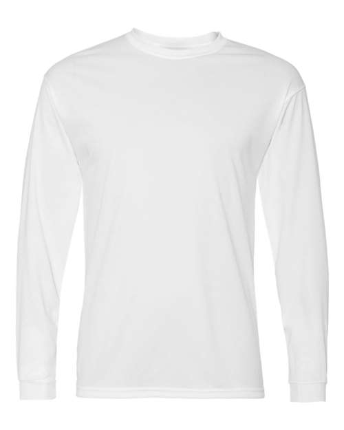 Unisex Performance Long Sleeve T-Shirt - White Front