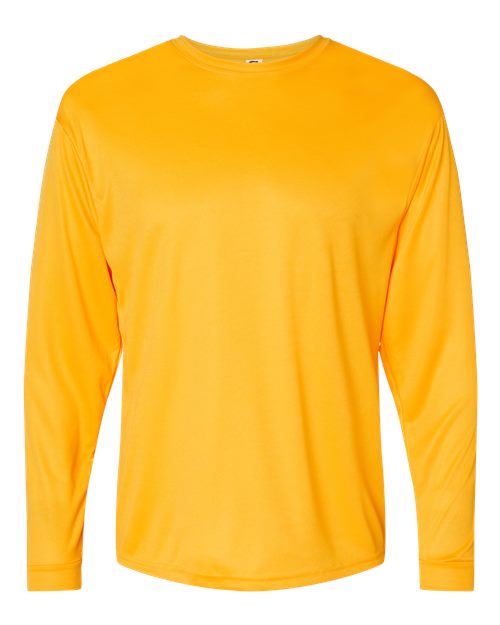 Unisex Performance Long Sleeve T-Shirt - Gold Front