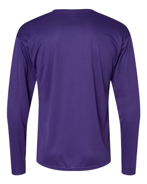 Unisex Performance Long Sleeve T-Shirt - Purple Back
