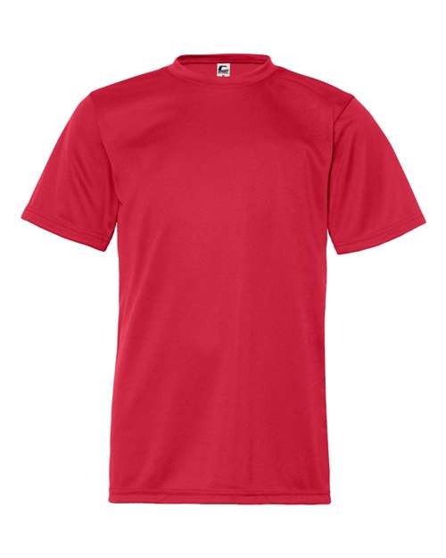 Youth Performance T-Shirt - Red Front