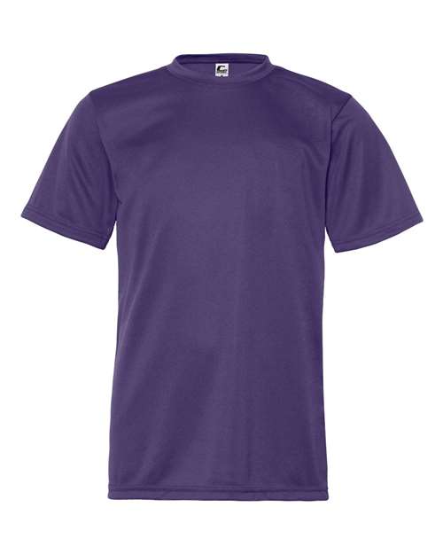 Youth Performance T-Shirt - Purple Front