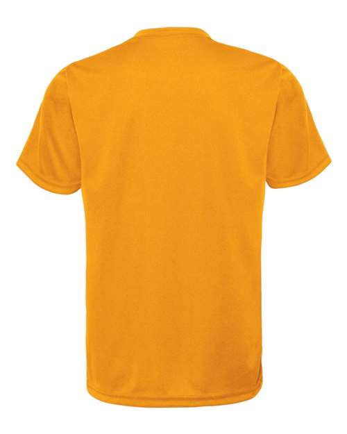 Youth Performance T-Shirt - Gold Back
