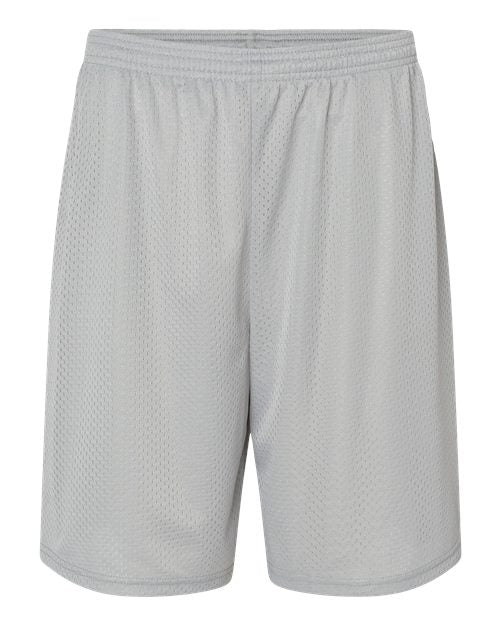 C2 Sport Men's Mesh 9" Shorts - Silver Front